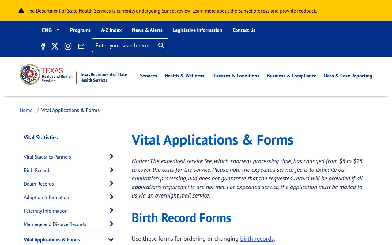 Rockwall residents directory Texas vital-record forms